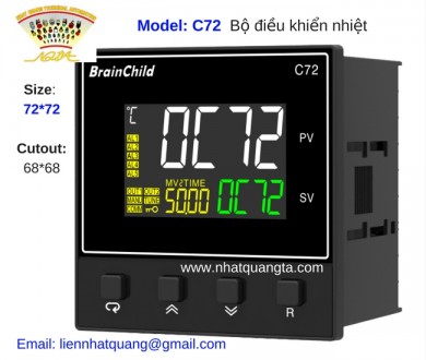 Bộ ổn nhiệt điều khiển nhiệt độ C72  - Fuzzy + PID